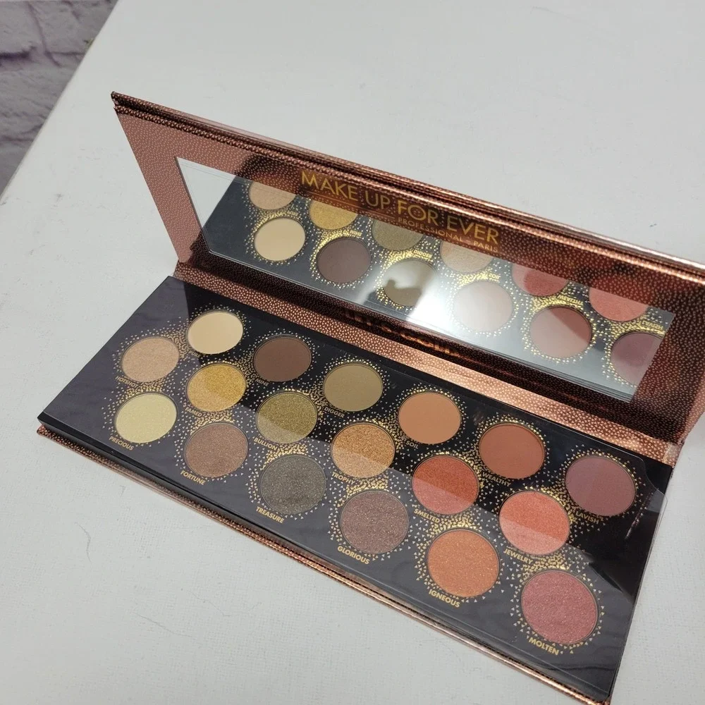 NEW No Box Make‎ Up For Ever LET'S GOLD Eyeshadow Palette 18 Shades